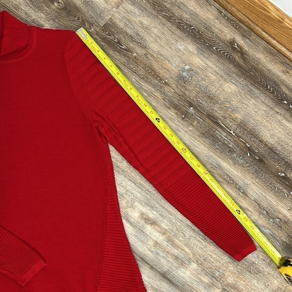 Renuar Women's Red Turtleneck Sweater Size S Old Money 90s Y2K Gilmore - Picture 4 of 12